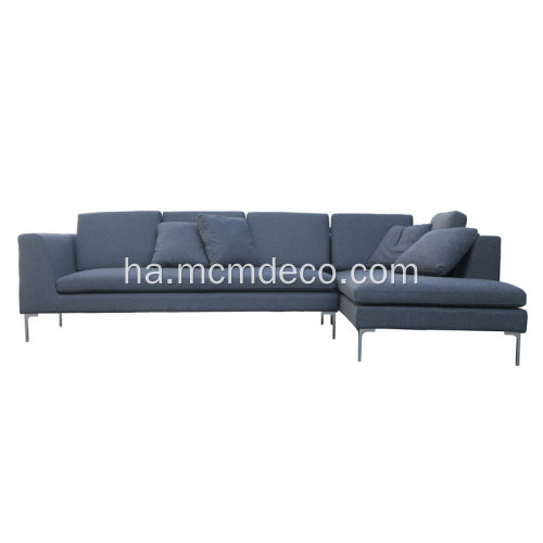 L-Shape B&amp;B Italia Fabric bangaranci Sofa Charles